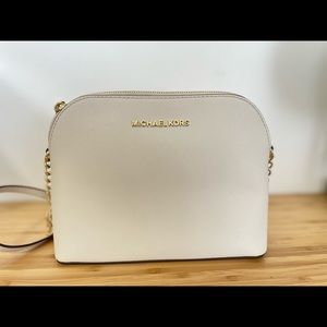 Michael Kors large dome crossbody leather handbag